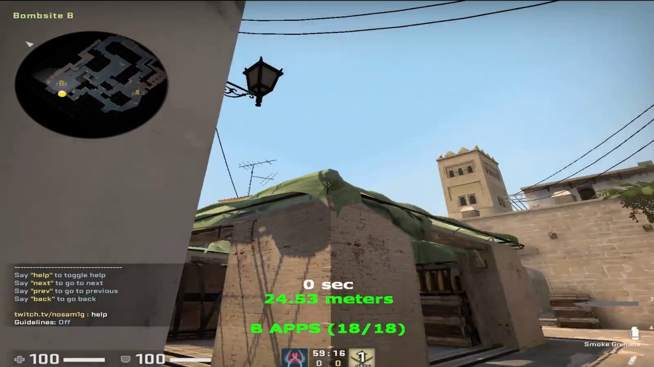 CS:GO-De_Mirage Smoke B Apps-from-Trash 2019 - YouTube