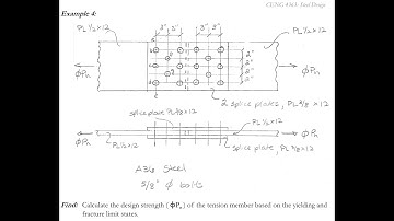 V17-1 Tension Member Example with Staggered Bolts