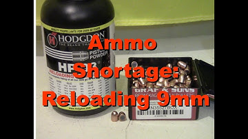 Reloading  9mm with 100gr bullets and HP-38 during the ammo shortage