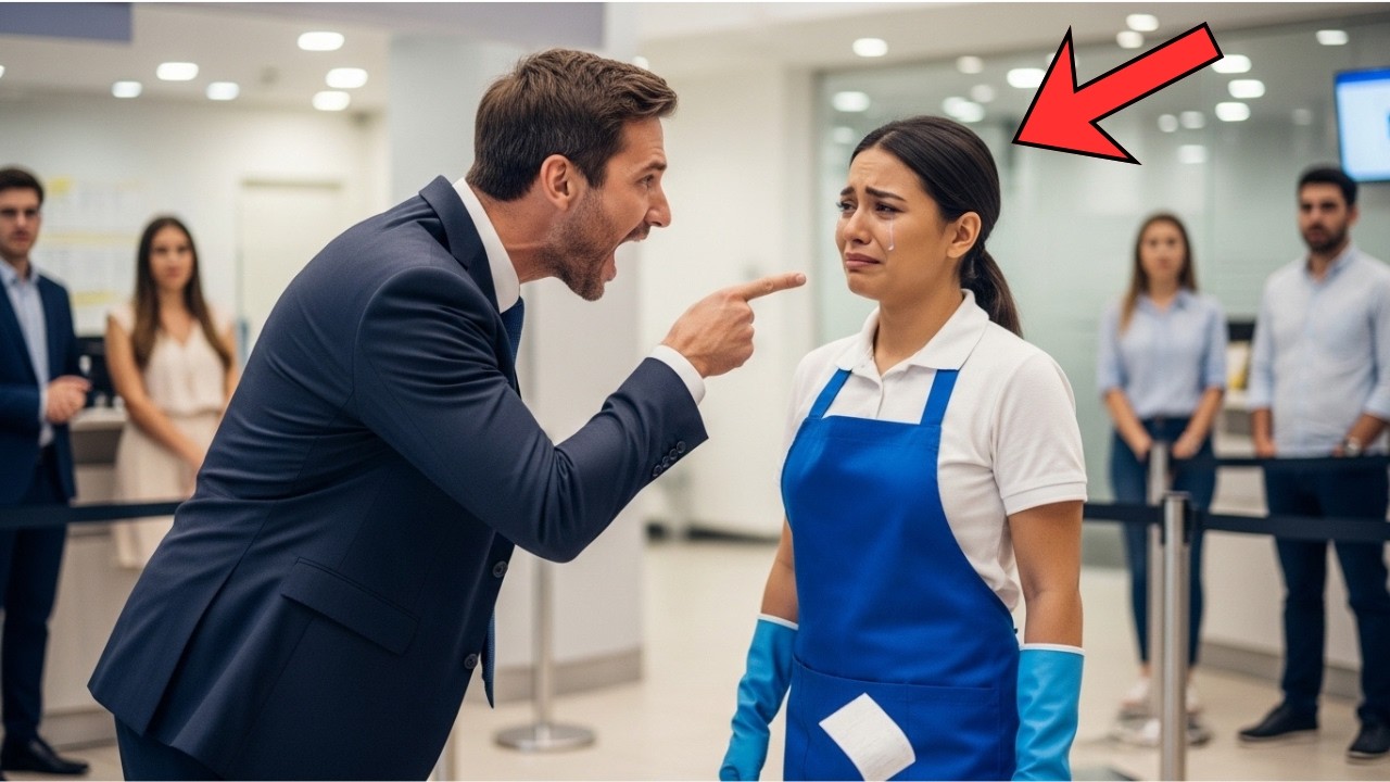 Humilharam a faxineira diante de todos… até um papel aparecer