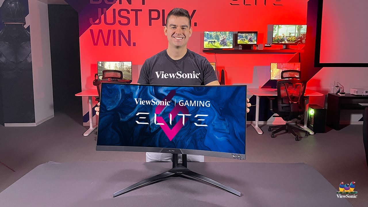 ViewSonic ELITE XG340C-2K 34 Inch 1440p Ultra-Wide QHD Curved Gaming Monitor  with 1ms, 180Hz, AMD FreeSync Premium Pro, HDR 400, HDMI 2.1, DisplayPort,  and USB C for Esports 