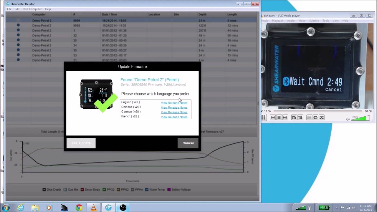 Firmware Update for Shearwater Desktop YouTube