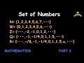 Set of Numbers | in Thok Nath