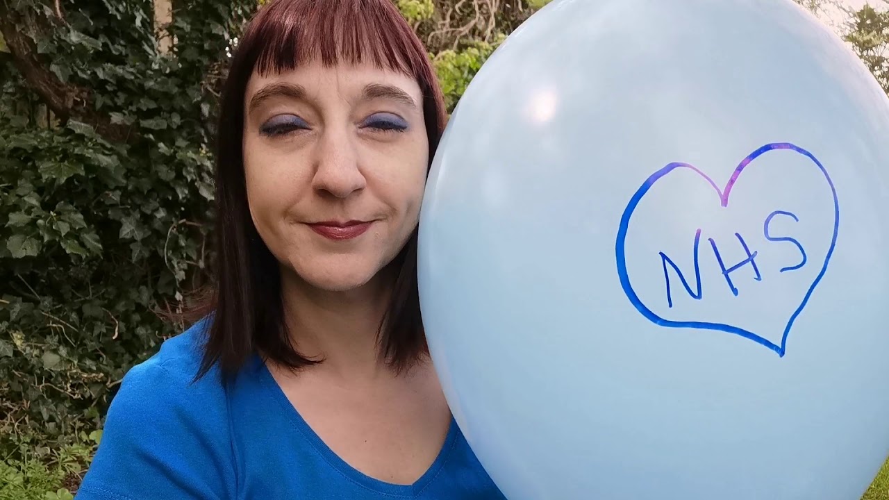 Blue balloon blown for THANK YOU NHS! YouTube