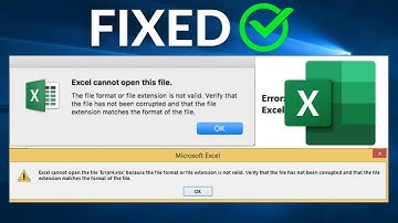 Fix Excel cannot open the file 