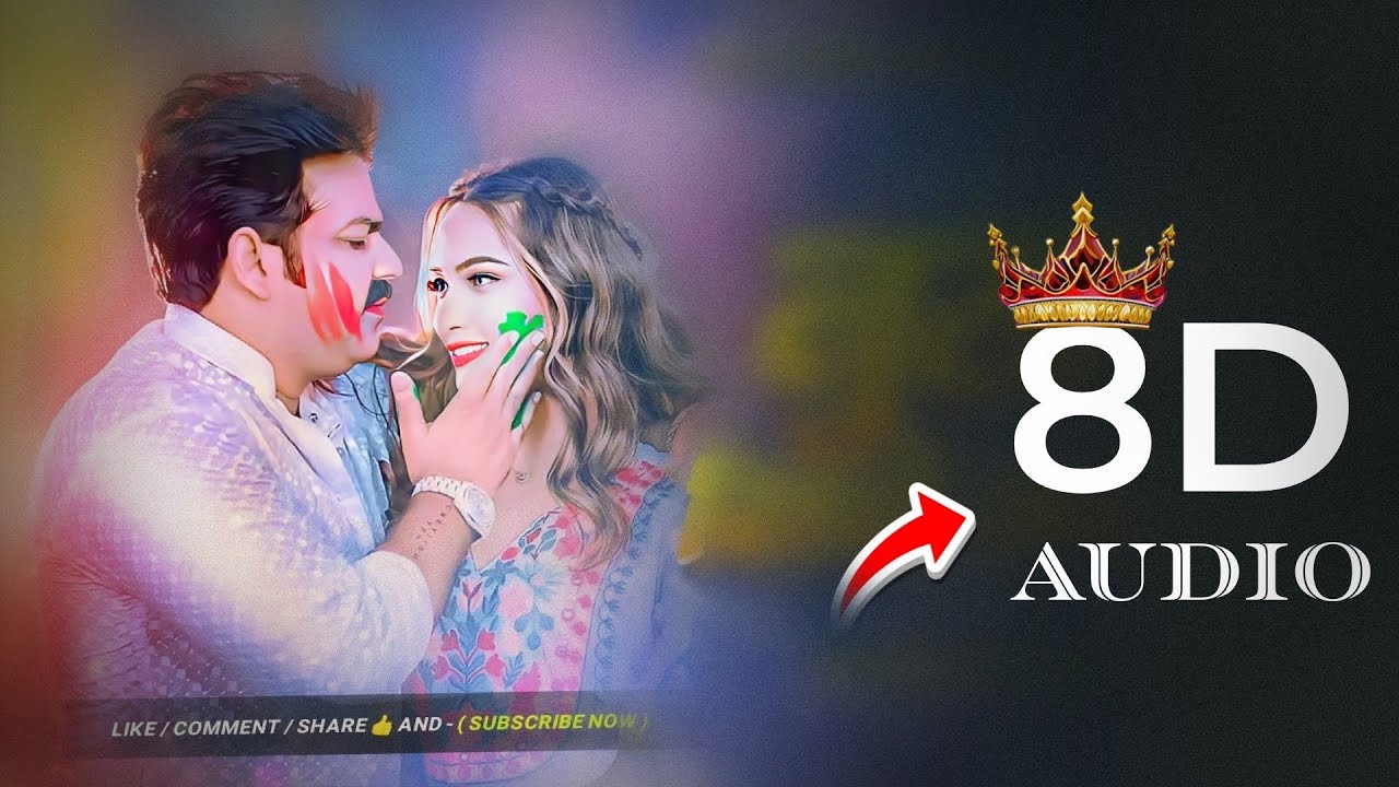 Instagram Viral 🎧 Juthar Dihle Raja Ji | 8D Remix Holi Song 8D