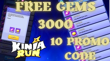 KINJA RUN: FREE GEMS! NEW PROMO CODE