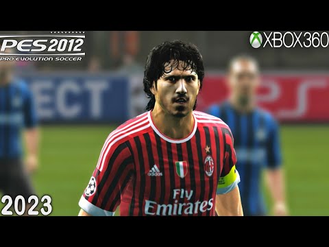 Milan vs Inter - PES 2012 Xbox 360 Gameplay in 2023 | UCL Match