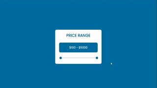 How to create price range using html css and java script | Code Effect
