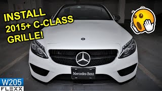 HOW TO install 2015+ Mercedes C-Class W205 diamond grille