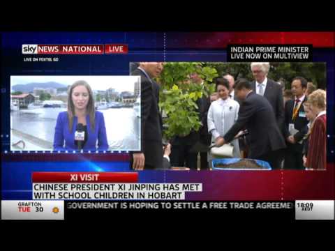 Chinese President in Hobart