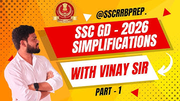 SSC GD SIMPLIFICATION PART -1 MOST IMPORTANT TOPIC 1 to 3 BITS CONFIRM 