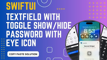 SwiftUI: Copy paste SOLUTION: TextField with Toggle Show/Hide Password with Eye icon 2024