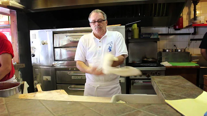 Vincent Ferraro, Twirling dough at Glenville Pizza...