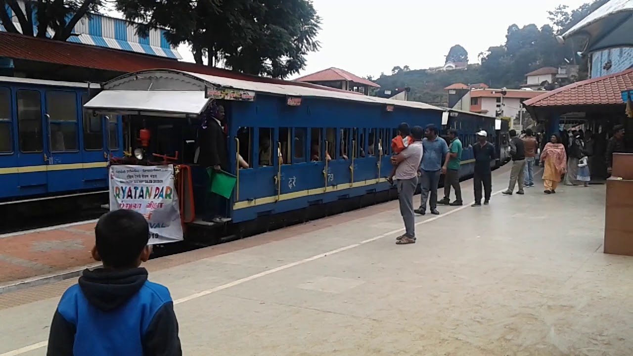 Coonoor station mountain train moving.. YouTube