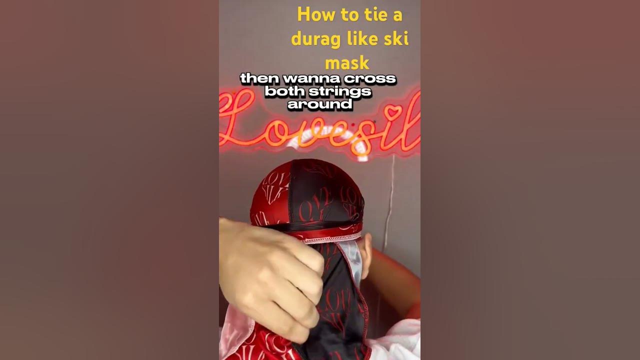 How to tie a durag like ski mask howtotiedurag YouTube