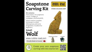 Small Wolf Soapstone Carving Kit | Full Beginner Tutorial