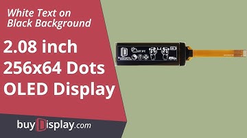 White 2.08 inch Graphic OLED Display Panel 256x64 Parallel/SPI/I2C