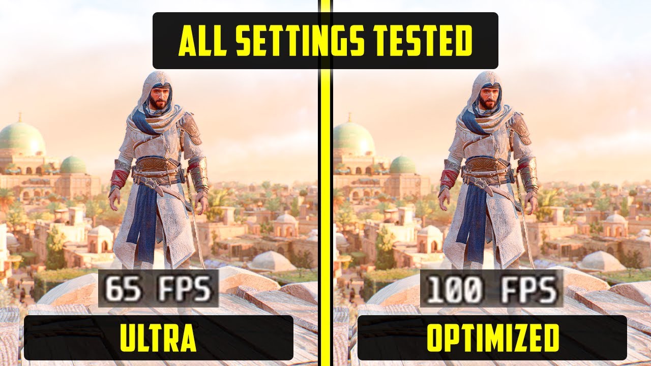 Assassin's Creed Mirage Performance Benchmark Review - 30 GPUs Tested -  Graphics Settings & Test System