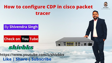 How to configure CDP in Cisco Packet Tracer | Hindi