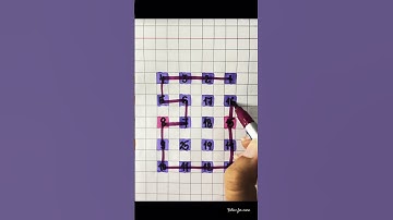 Draw the checkered path with numbers!😏 #games #fun #shortvideo