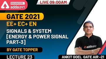Signals and System | Energy and Power Signal (Part 3) | EE+ EC+ EN | GATE 2021