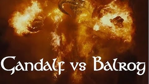 Lord of the Rings: Gandalf vs Balrog - Full Fight