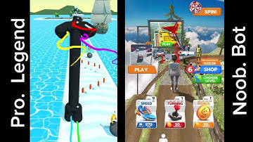 Tall Man Run | Vs | walk king- race on stairs 🤗