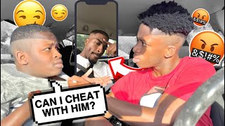 Asking My Boyfriend For Permission To CHEAT!! *HE SNAPPED*