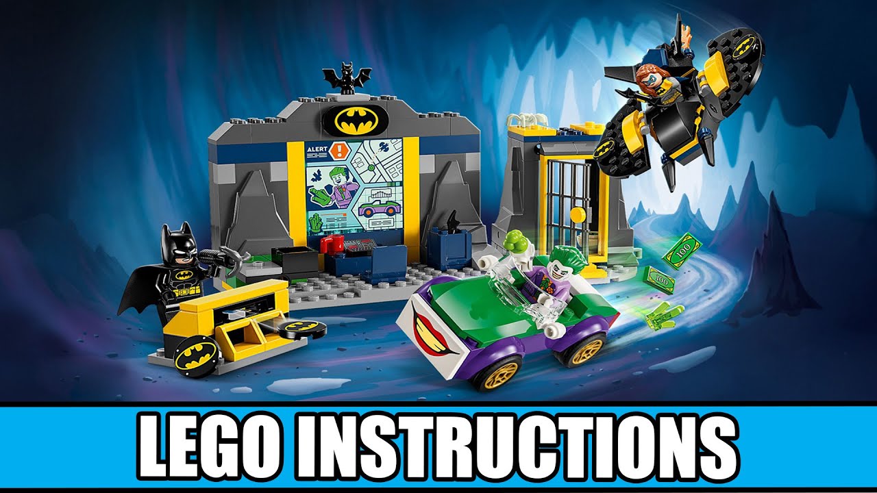 Complete LEGO Instructions: All Books - The Batcave with Batman, Batgirl and The Joker LEGO instructions
