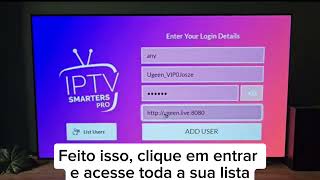 iptv smarters plus teste 2025