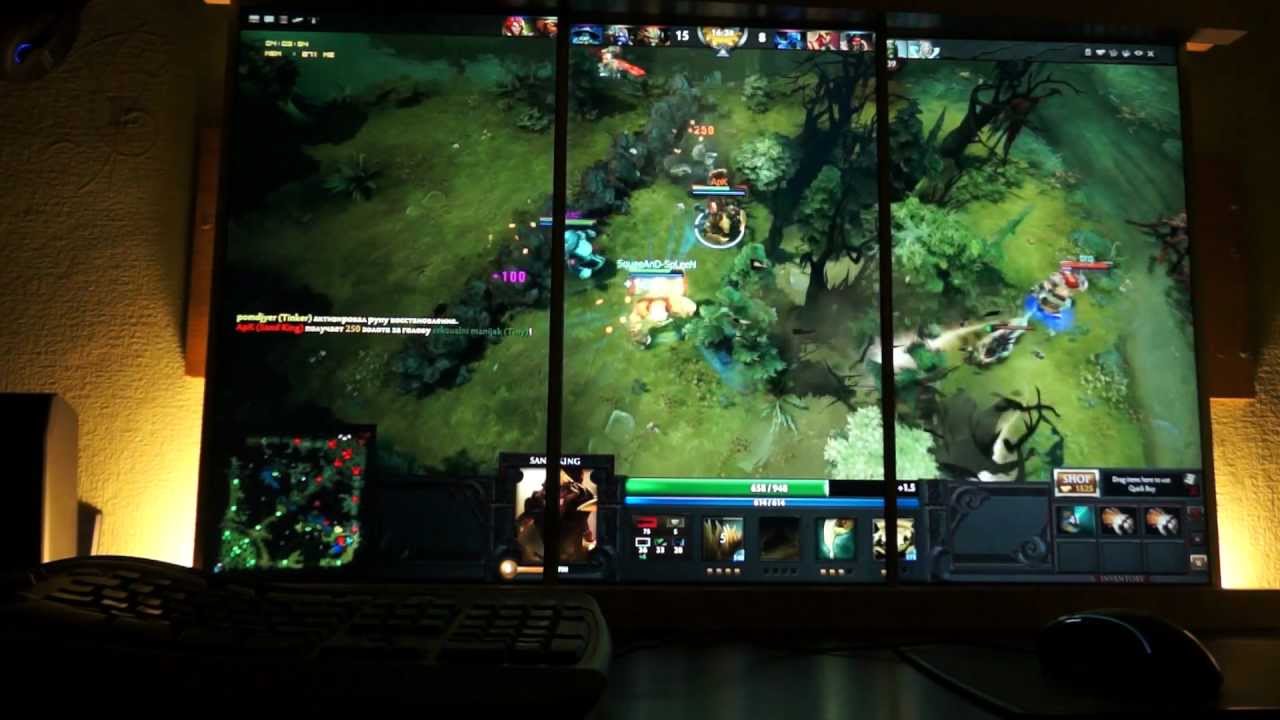 Dota 2 beta" Portrait Eyefinity | 3 x 24' 3300x1920 107 cm screen ...