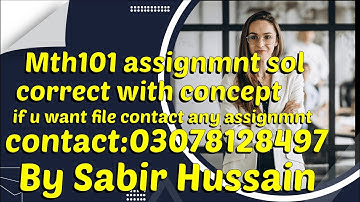 mth101 assignmnt no 1 2023 solution 100% correct ||mth101 assignmnt 1  solution|| mth 101  #solution