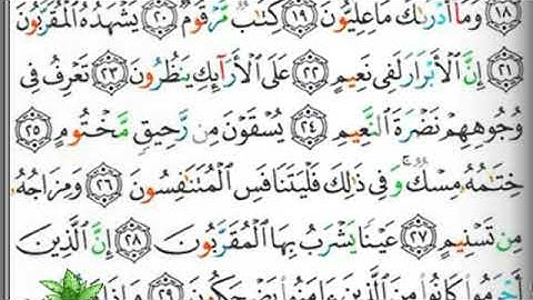 مصحف التجويد صفحة 588 إبراهيم الأخضر 🕋🌲