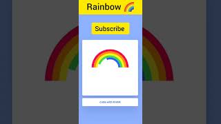 Rainbow 🌈 by using #html  #css