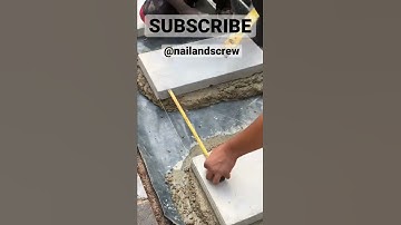 HOW TO LAY PATIO PAVERS l Cement Mortar Installation #shorts #nailandscrew