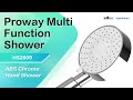 Quality style and comfort in one proway multifunction shower 