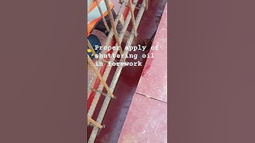 Proper apply of shuttering oil in formwork #civilengineering#shutteringwork #formwork#youtubevideos