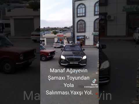 Manaf Ağayevin Şamaxı Toyundan Yola Salınması