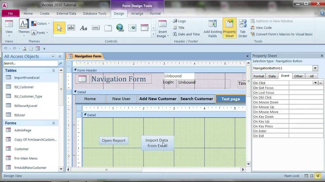 how-to-import-data-from-excel-using-vba-ms-access-youtube