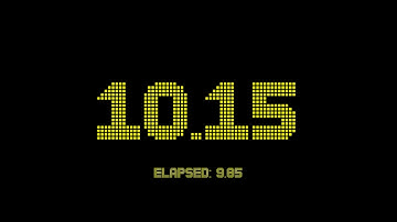 20 seconds countdown timer with 2 fractional digits accuracy