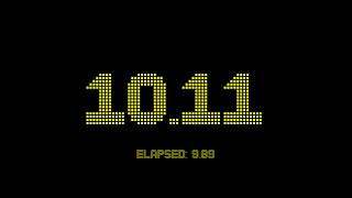 20 seconds countdown timer with 2 fractional digits accuracy