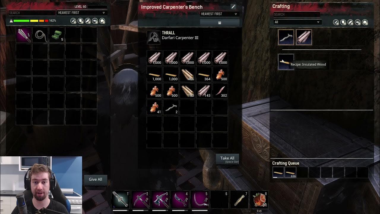 Conan Exiles How To Make Insulated Wood QUICK TUTORIALS - CONAN EXILES - Insulated Wood - YouTube