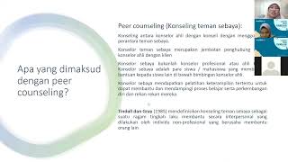 Pelatihan Peer Counsellor Materi 1