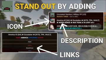 How to Add Icon, Description and Links to Unturned Server