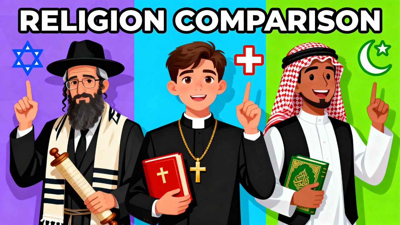 Христианство против ислама против иудаизма | Что вы не знаете об этих религиях
