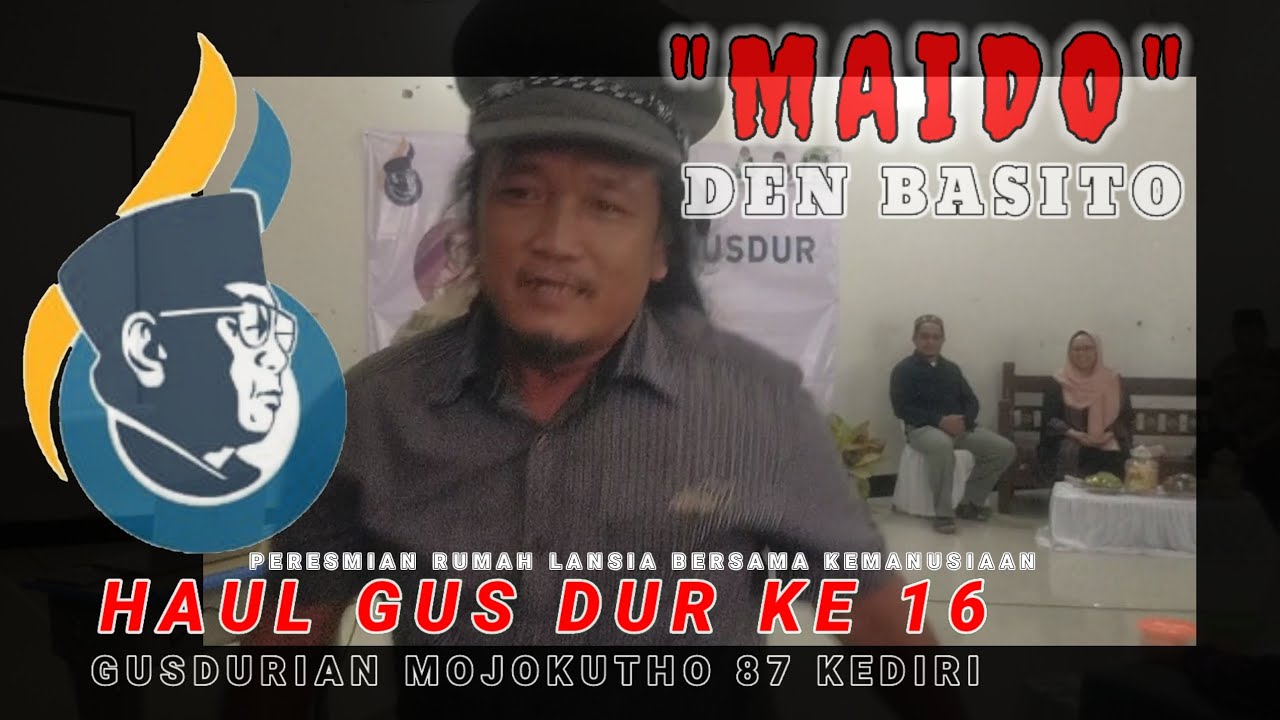 Den Basito Nyanyikan Lagu Reggae Maido Di Haul Gus Dur Ke 16 Di Kota Pare