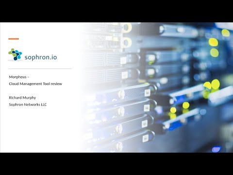 Morpheus Cloud Management Platform overview.