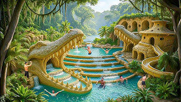 200 Days Building a Massive King Crocodile House Deep in the Mangrove Swamp Using Primitive Tools