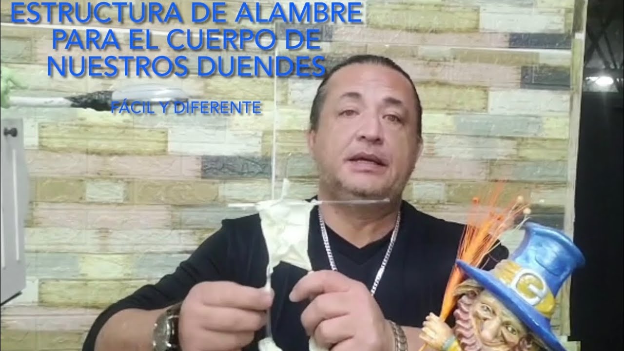 “EL CUERPO DE NUESTRO DUENDE”  ESTRUCTURA DE ALAMBRE FÁCIL Y DIFERENTE
